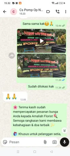 Testimonial Papan Bunga lubuklinggau