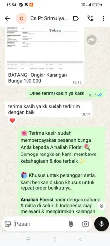 Testimonial Papan Bunga lubuklinggau